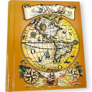 Vintage 1970s KMart Old World Map Photo Album NOS